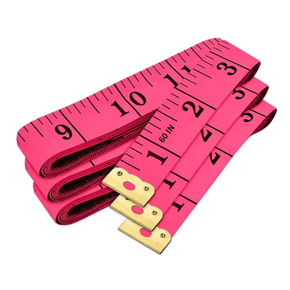 3-Pack Measuring Tape for Body Measurements: Waist, Chest, Bust, Shoulders, Hips, Arms, etc, Perfect Soft Flexible Tape Measure Double Scale Accurate Tracking Fitness Weight Loss Sewing Handcrafts