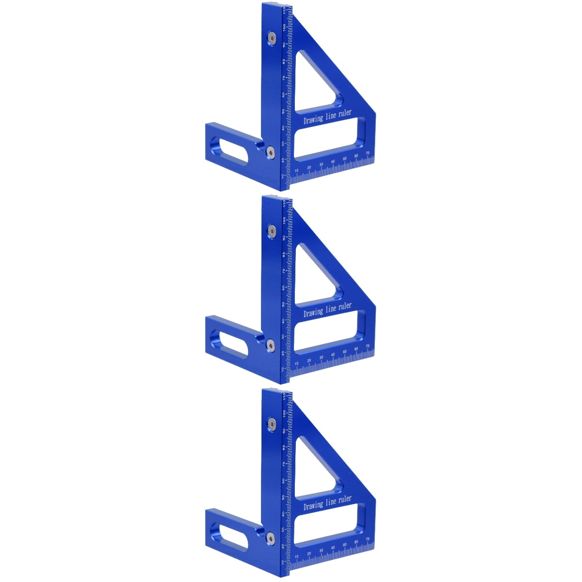 3 Pack Measuring Tools for Woodworking Angle Metric Ruler Blue ...