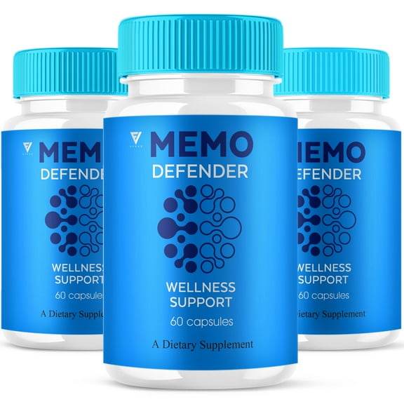 (3 Pack) Memo Defender Nootropic Pills, MemoDefender Brain (190 Capsules)