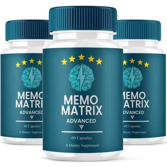 (3 Pack) Memo Matrix Advanced Capsules, Memo Matrix Brain Support (180 Capsules)