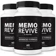 thumbnail image 1 of (3 Pack) Memo Revive – Daily Formula with a Natural Blend to Help Maintain Focus, Memory & Concentration | Clean, Gentle, Easy-to-Swallow MemoRevive Capsules for Everyday Sharpness (180 Capsules), 1 of 10
