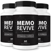 3 Pack Memo Revive   Daily Formula with a Natural Blend to Help Maintain Focus, Memory & Concentration | Clean, Gentle, Easy-to-Swallow MemoRevive Capsules for Everyday Sharpness 180 Capsules