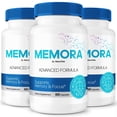 thumbnail image 1 of (3 Pack) Memora – Daily Formula with a Natural Blend to Help Maintain Focus, Memory & Concentration | Clean, Gentle, Easy-to-Swallow Memory Prime Capsules for Everyday Sharpness (180 Capsules), 1 of 10