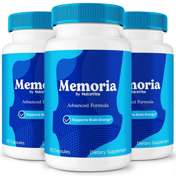 (3 Pack) Memoria Capsules, Premium All Natural Supplement to Support Overall Cognitive Health & Wellness, Official Formula To Boost Memory and Focus, Capsulas Reviews (180 Capsules)