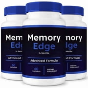 3 Pack Memory Edge   Daily Formula with a Natural Blend to Help Maintain Focus, Memory & Concentration | Clean, Gentle, Easy-to-Swallow MemoryEdge Capsules for Everyday Sharpness 180 Capsules