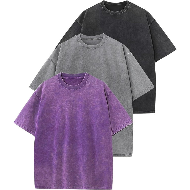 ★ ★ Men's Overfit Vintage Wash Print Short Slee Homchy Mens Shirts Men's Vintage Bowling Shirt Short Sleeve