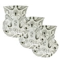 thumbnail image 1 of 3 Pack Men Women White Paisley Tube Bandana Balaclava Neck Gaiter Face Mask Motorcycle Bike Ski, 1 of 3