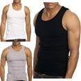 thumbnail image 1 of 3-Pack Men's A-Shirt Tank Top Gym Workout Undershirt Athletic Shirt (Slim & Muscle Fit ONLY) Assorted Small, 1 of 6