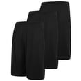 thumbnail image 1 of 3 Pack Men's Athletic Shorts with Pockets and Elastic Waist – 9-Inch Quick Dry Fit Moisture Wicking Gym Workout Shorts for Men for Basketball, Running, Soccer, Tennis, Sports Training (Up to 3XL), 1 of 5