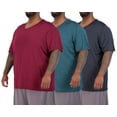 thumbnail image 1 of Real Essentials 3 Pack: Mens Big & Tall V-Neck Short-Sleeve Tech Stretch Dry-Fit T-Shirt (3X Tall-5X Tall), 1 of 6