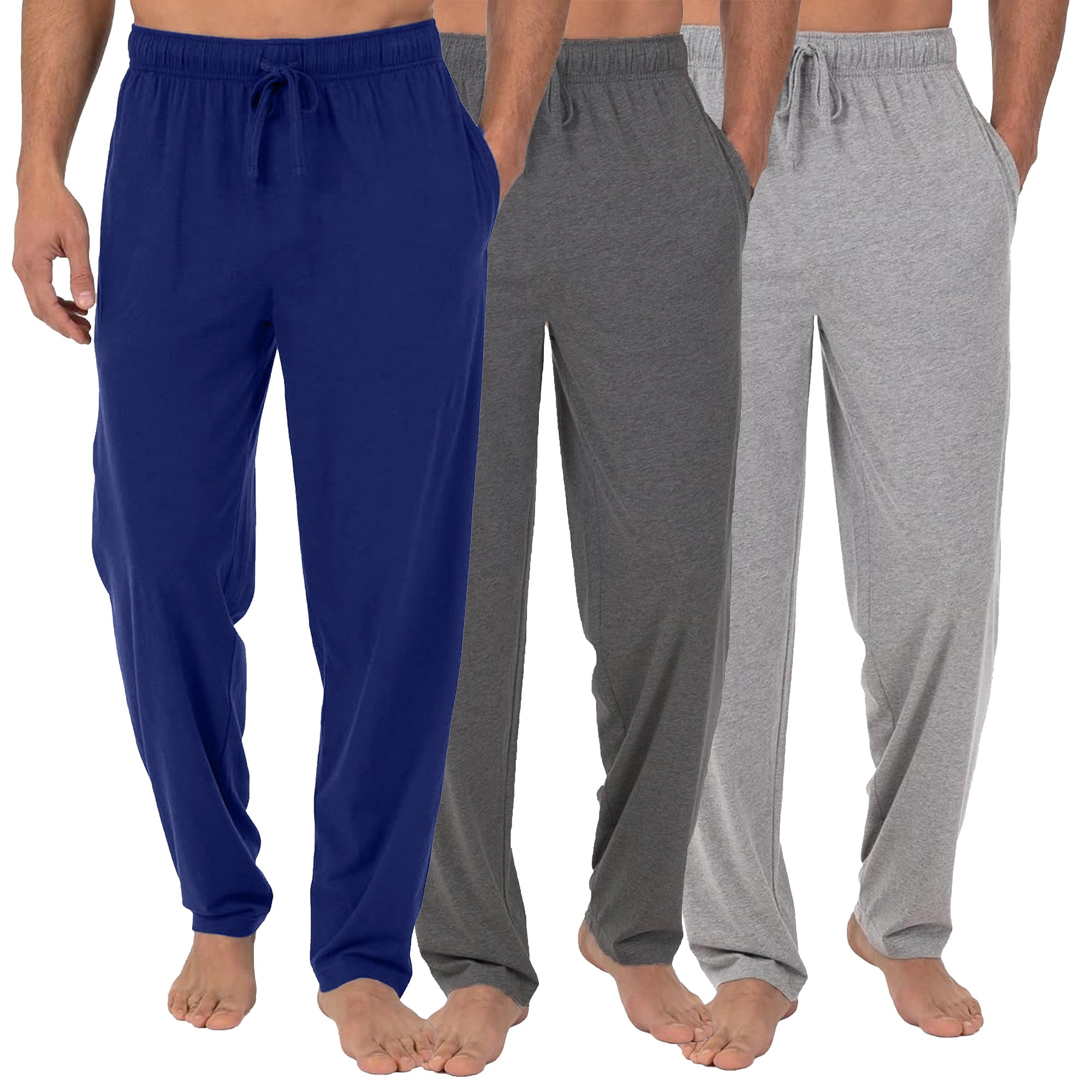 CYZ Men's 100% Cotton Jersey Knit Pajama Pants/Lounge Pants
