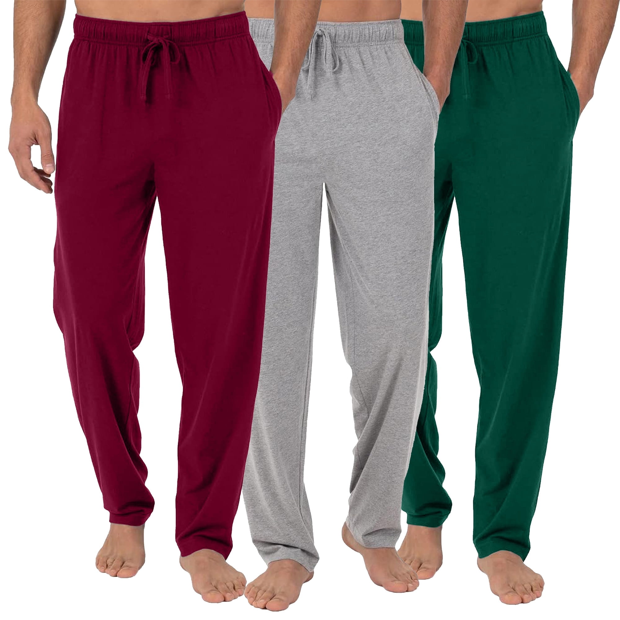 Galaxy by Harvic, 3-Pack Men's Lounge Pants, Modern-Fit