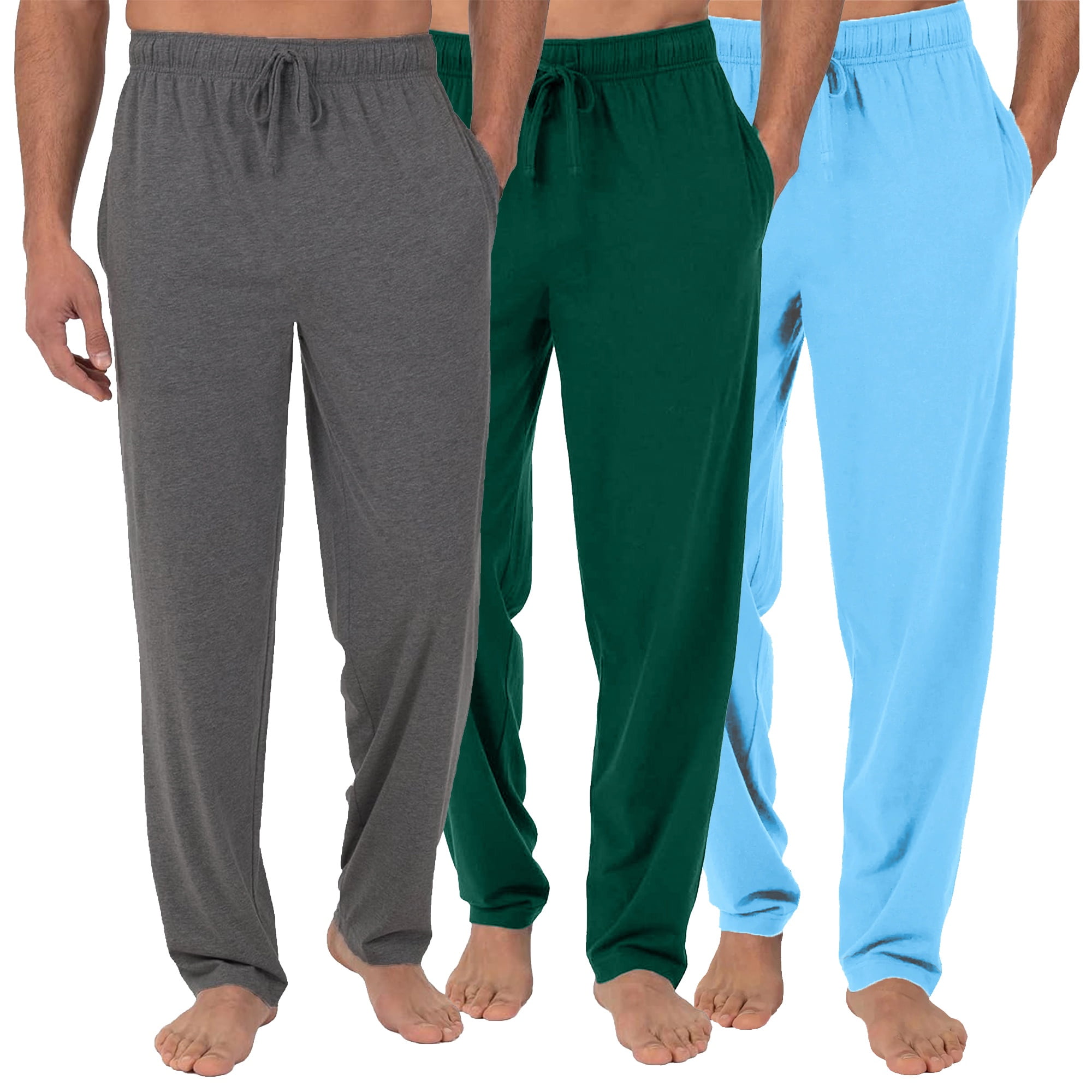 3 Pack: Mens Cotton Lounge Jogger Winter Christmas Pajama