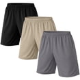 thumbnail image 1 of 3-Pack Men's Classic Poly Tech Lounge Shorts (S-3XL), 1 of 6