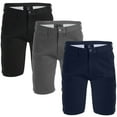 thumbnail image 1 of 3-Pack Men's Cotton Flex Stetch Chino Shorts (Sizes, 30-42), 1 of 5