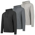 thumbnail image 1 of 3-Pack Men's Cotton Lightweight Casual Pullover Drawstring Hoodie With Pocket, 1 of 6
