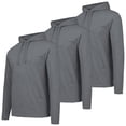 thumbnail image 1 of 3-Pack Men's Cotton Lightweight Casual Pullover Drawstring Hoodie With Pocket, 1 of 6