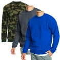 thumbnail image 1 of 3-Pack Men's Crew Neck Fleece-Lined Pullover Sweatshirt (S-2XL), 1 of 4