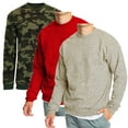 thumbnail image 1 of 3-Pack Men's Crew Neck Fleece-Lined Pullover Sweatshirt (S-2XL), 1 of 4