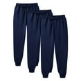 thumbnail image 1 of 3-Pack Men's Elastic Waist Joggers Sweatpants with Pockets Casual Tapered Fitness Pants Soft Lounge Pants, 1 of 3