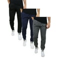 thumbnail image 1 of 3-Pack Men's Fleece & French Terry Slim-Fit Jogger (Size, S-2XL), 1 of 2