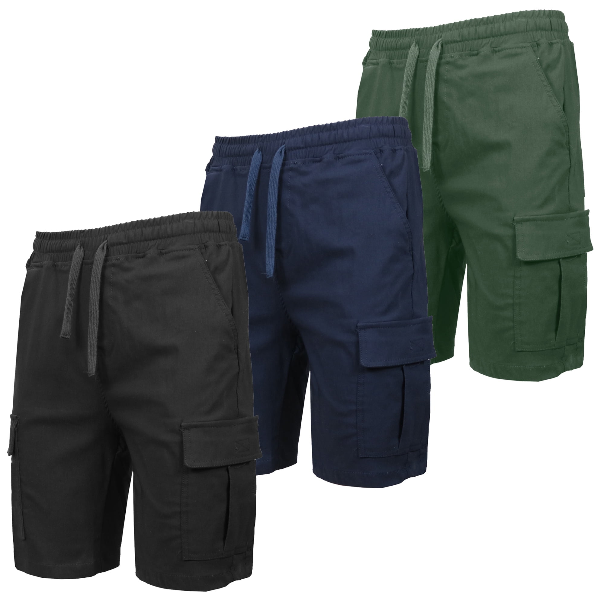 Men's cargo shorts elastic waist