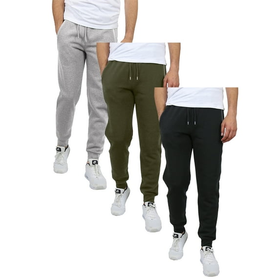 3-Pack Men's French Terry Slim-Fit Jogger (Size, S-2XL)