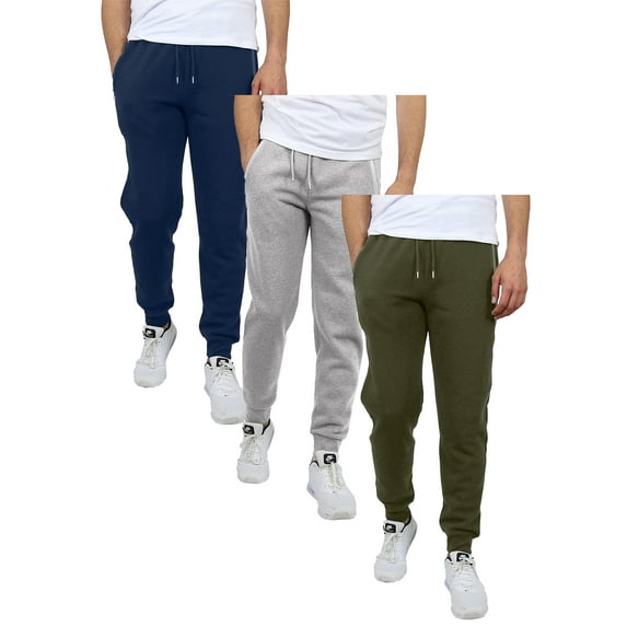 3-Pack Men's French Terry Slim-Fit Jogger (Size, S-2XL)