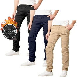 Mens Slim Fit Cotton Stretch Chino Pants (3-Pack) - Walmart.com