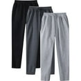 thumbnail image 1 of ZQUUVOU Men's Faux Leather Pants Goth Trousers With Slim Fit And Pockets Black, 1 of 8