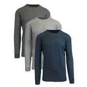 3-Pack Mens Long Sleeve Thermal Shirts S-5XL