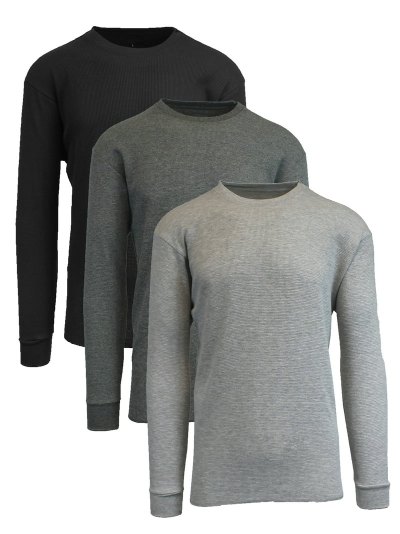トップス Heavy Weight Thermal Long Sleeves Coyot 3-Pack Men's Long Sleeve Thermal Shirts (S-5XL) - Walmart.com