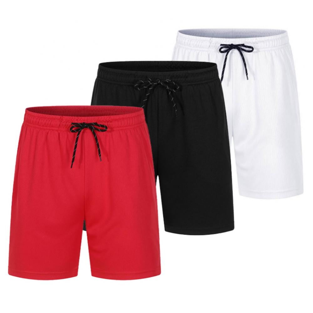 3 Pack Men's Lounge Shorts with Deep Pockets Loosefit Jersey Shorts