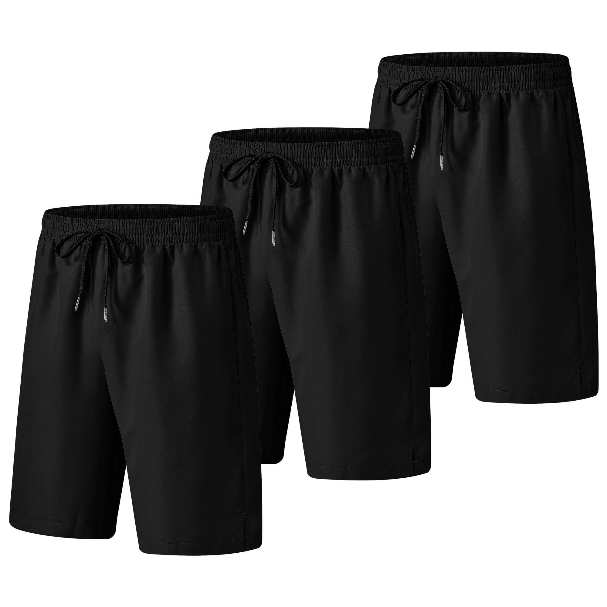 3 Pack Men's Swim Trunks Shorts with Mesh Lining Quick Dry Breathable Pockets for Summer Beach