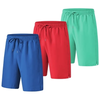 3 Pack Men's Swim Trunks Shorts with Mesh Lining Quick Dry Breathable Pockets for Summer Beach