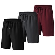 3 Pack Men's Swim Trunks Shorts with Mesh Lining Quick Dry Breathable Pockets for Summer Beach