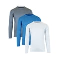 thumbnail image 1 of 3-Pack Men's Moisture Wicking Long Sleeve Peformance Tagless Tee (Sizes, S-2XL), 1 of 3