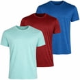thumbnail image 1 of 3-Pack Men's Moisture Wicking Performance Short Sleeve Tee (S - 3XL), 1 of 6