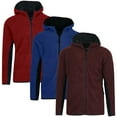 thumbnail image 1 of 3-Pack Men's Polar Fleece Tech Zip Hoodie (S-2XL), 1 of 5