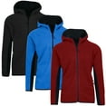 thumbnail image 1 of 3-Pack Men's Polar Fleece Tech Zip Hoodie (S-2XL), 1 of 5