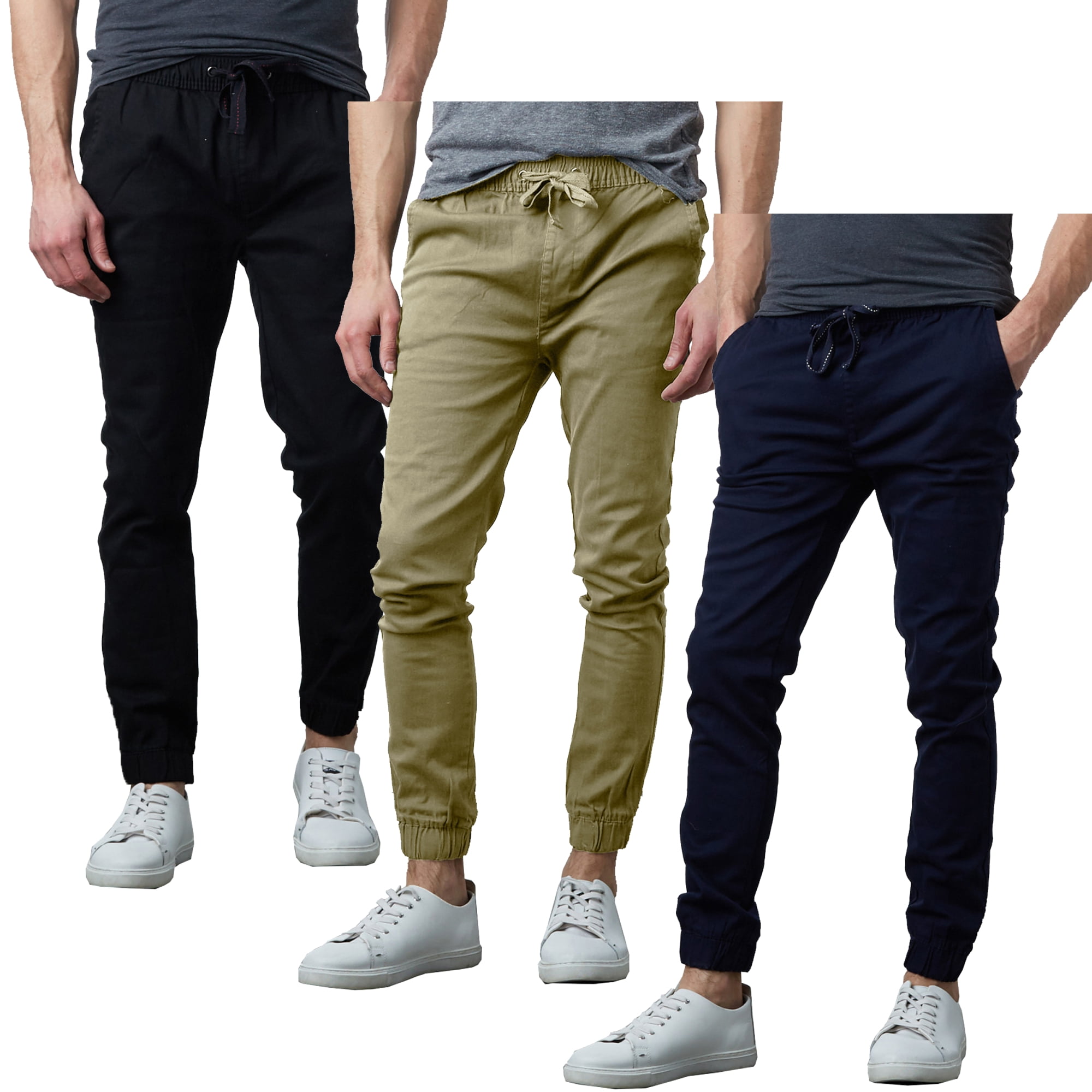 Slim fit twill joggers hotsell