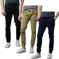 3Pack Men’s SlimFit Twill Jogger Pants (S2XL)