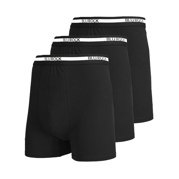 3-Pack Men's Stretch Cotton Boxer Briefs (Sizes, S-2XL)