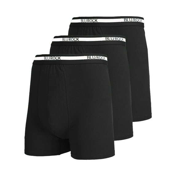 3-Pack Men's Stretch Cotton Boxer Briefs (Sizes, S-2XL)