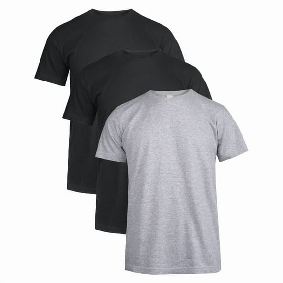 3 Pack Men's T-Shirts Cotton Short Sleeve Crew Neck S-XL Daily Classic Fit Tee Workout Breathable Casual Menswear Tops Underwear Solid Basic
