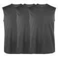 thumbnail image 1 of 3 Pack Men's Tank Tops Quick Dry Moisture Wicking Performance S-3XL Basic Athletic Daily Regular Big & Tall Workout Gym Solid T-shirts Tops Activewear, 1 of 3