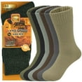 thumbnail image 1 of 3-Pack Men's Winter Thermal Heated Merino Wool Warm Thick Outdoor Crew Socks Size 10-13, 1 of 7