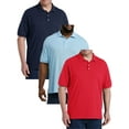 thumbnail image 1 of 3-Pack Mens Classic Extended Sizing Pique Polo Shirts (3XL-5XL), 1 of 4
