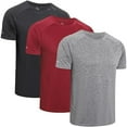 thumbnail image 1 of 3 Pack Mens T Shirts Dry Fit Gym Tops for Men Crew Neck Running Top Moisture Wicking Active Athletic Short Sleeve Shirts Plain Workout Shirts, 1 of 6
