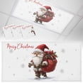 thumbnail image 1 of 3 Pack Merry Christmas Fluorescent Light Covers for Ceiling Lights Gnome Carrying Presents Snowflake White Magnetic Ceiling Light Covers Overhead Light Filters for Office Classroom Home, 1 of 9